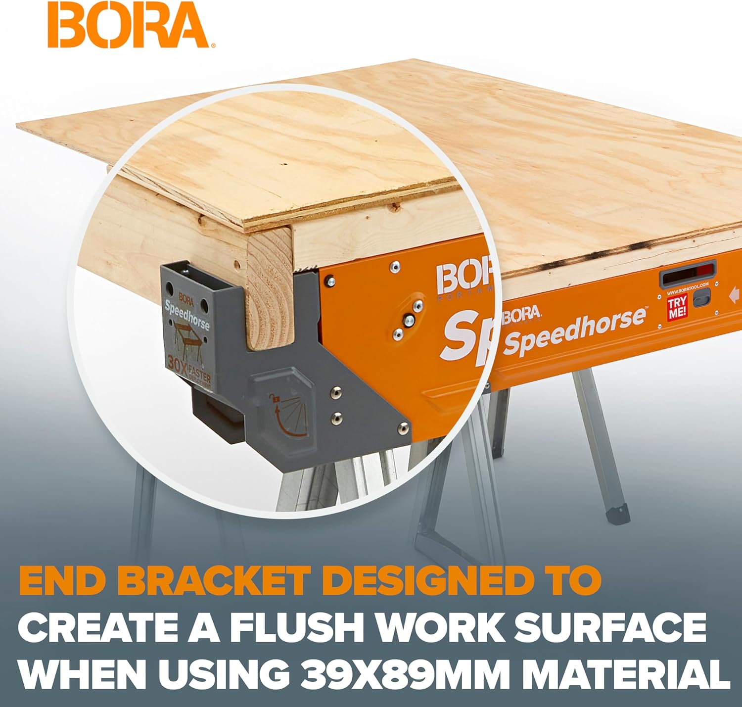 Heavy-Duty Speedhorse Sawhorse Pair, Folding Leg Work Table Stands with Metal Tops for 2x4 Support – Professional Saw Horses for Woodworking, Carpentry, and Construction